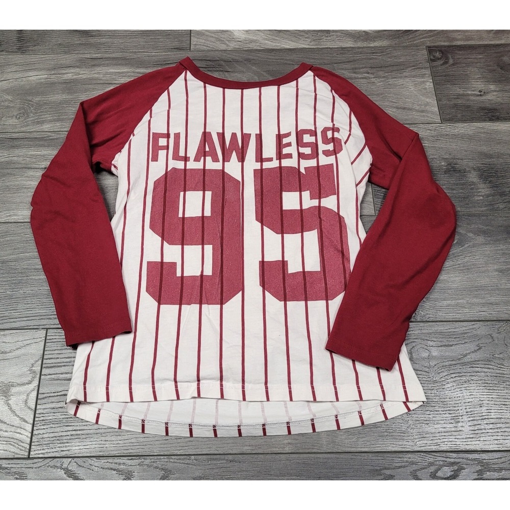 On Fire Women's Jersey Style Shirt Flawless #95 Maroon/White Size S